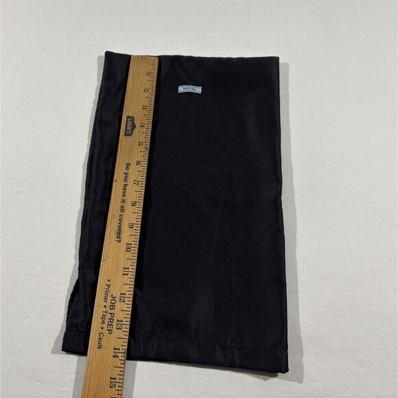 Authentic Prada Black Dust Bag 8.5”X 13.5” Luxury Satin Jewelry Watch Storage - Picture 7 of 8